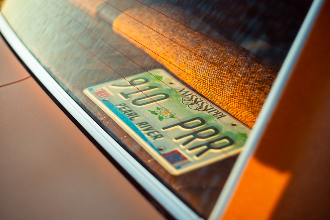Um Close Up De Uma Placa De Licenca Em Um Carro Ruwn1ZS3Blw